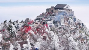 云海雾凇引客来