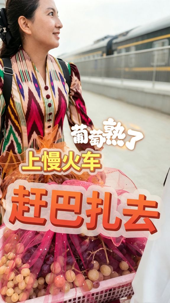 葡萄熟了 上慢火车 赶巴扎去