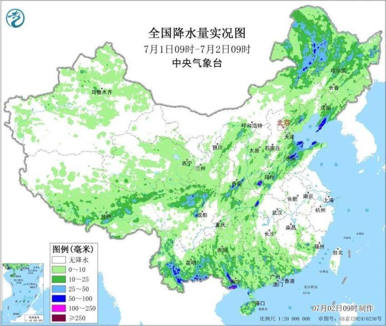 强对流天气黄色预警！京津冀今日雨势较强，黑龙江局地或出现龙卷