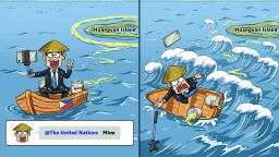 【Editorial Cartoon】Drawing Its Own Map and Presenting It as Fact