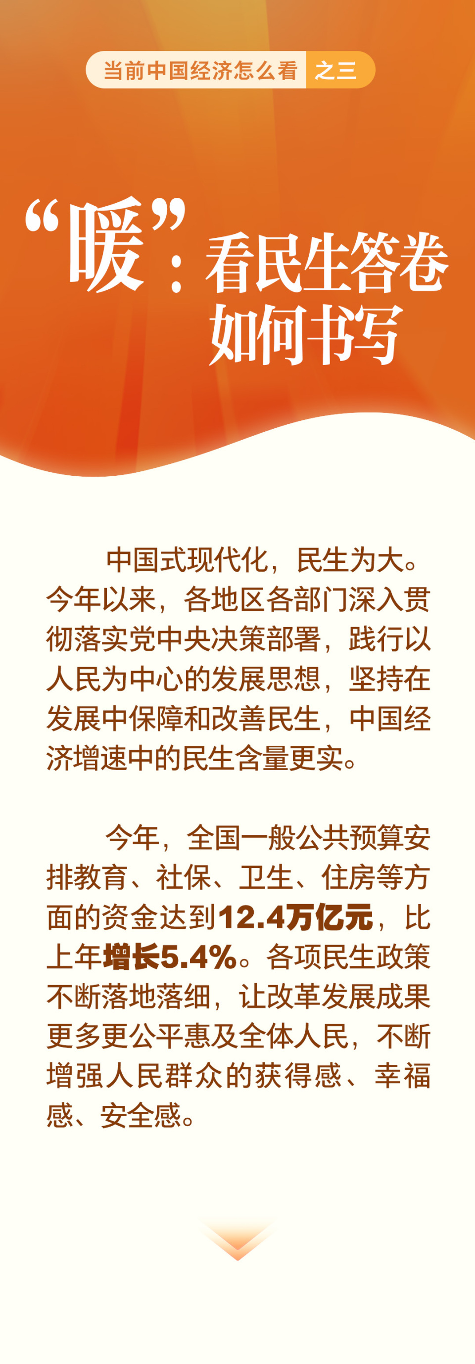 当前中国经济怎么看丨“暖”：看民生答卷如何书写