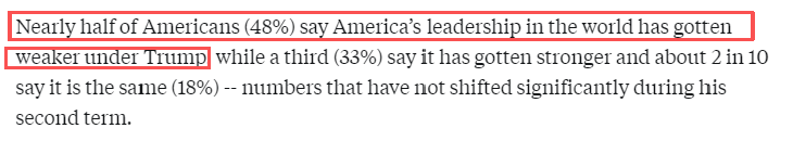 全球媒体聚焦 | 民调显示：多数美国人认为国家“严重偏离正轨”