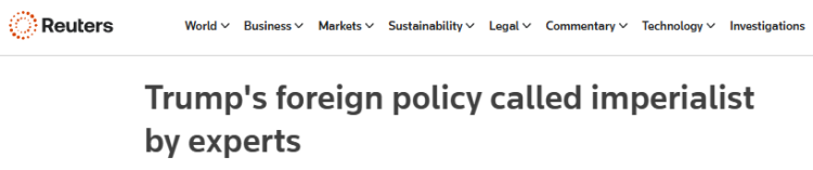 全球媒体聚焦 | 英媒：“美国优先”背后是“新帝国主义”野心_fororder_1