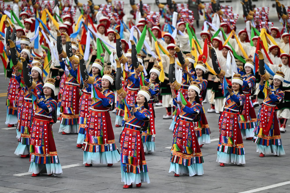 高清大图丨西藏自治区成立60周年庆祝大会现场直击
