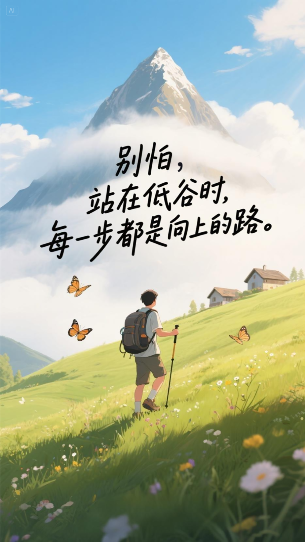 AI插画 | 这九句话，送给奋斗路上的每一个人