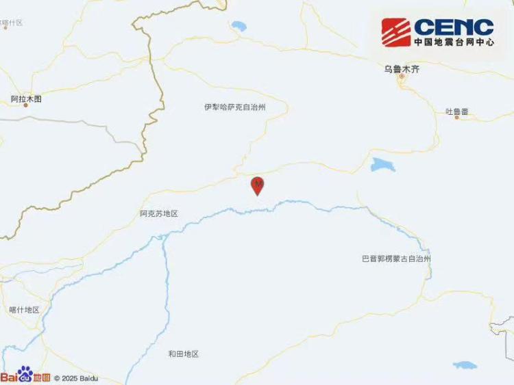 新疆阿克苏地区库车市发生3.7级地震