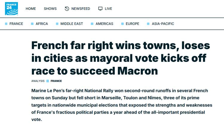 闪评 | 法德选举频现“右转”信号 欧洲政治正走向何方？