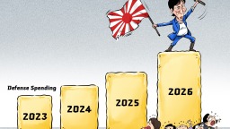 【Editorial Cartoon】“Guns” Over “Butter”