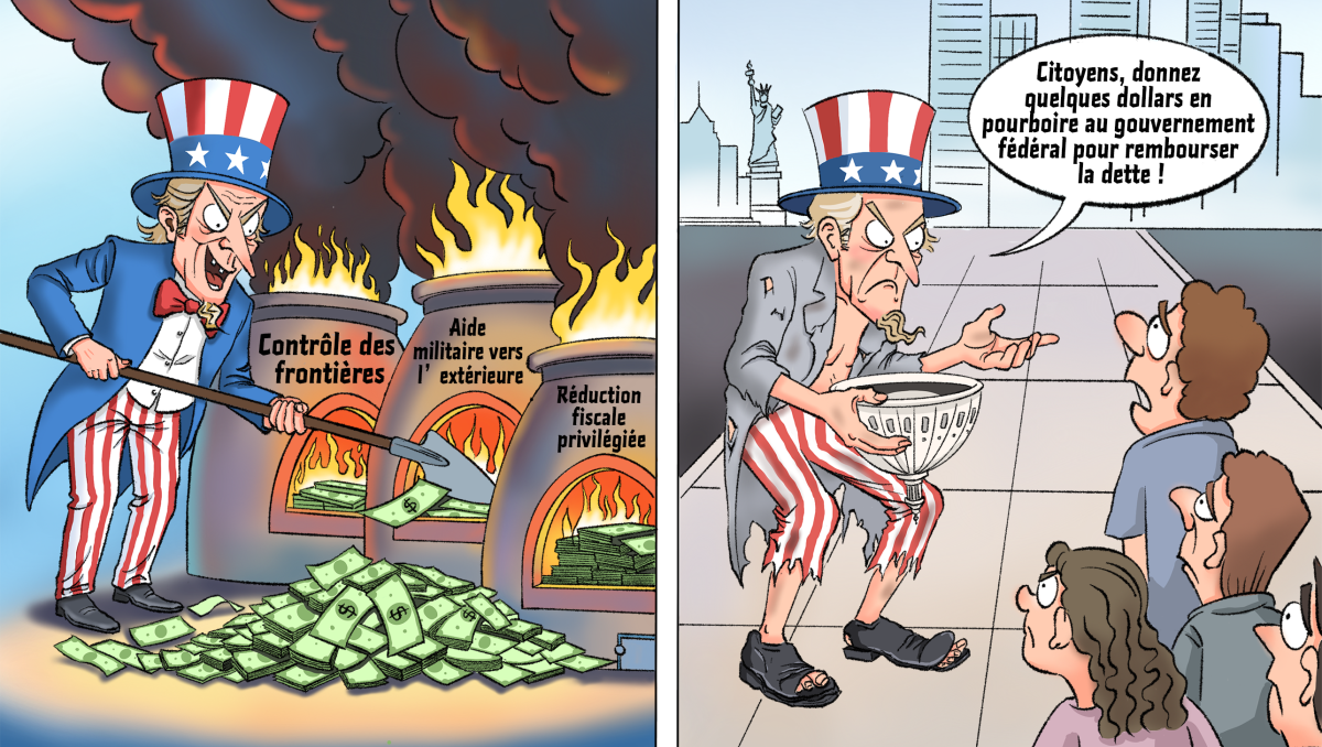 【Actualité en caricatures】 Mendier pour sauver le pays