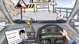 【Caricatura editorial】Conducción temeraria