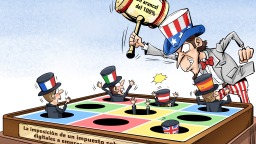 【Caricatura editorial】Usar los aranceles para contrarrestar los impuestos