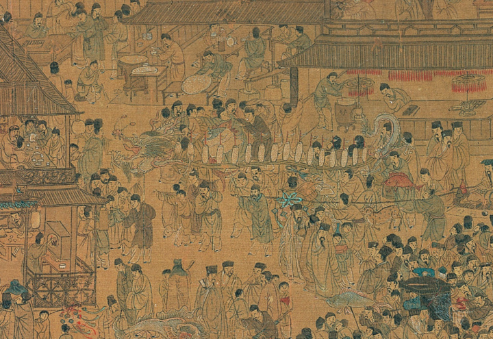 明代版的“火树银花不夜天”,穿越到古画中去看灯