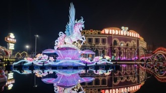 江阴海澜飞马千灯会璀璨开园 现代科技带你重温盛唐辉煌