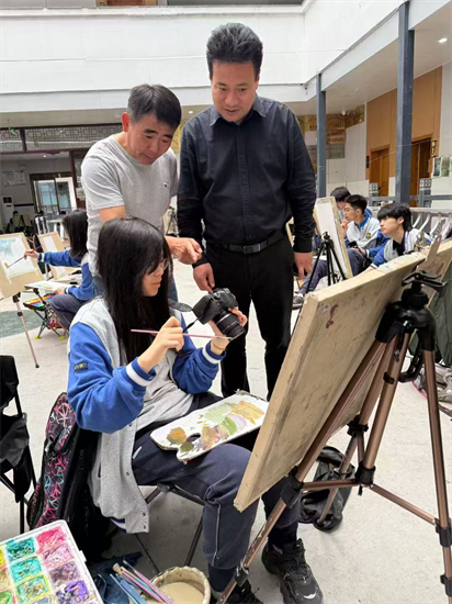 南京市宁海中学美术班2025年皖南写生活动圆满收官_fororder_640 (2)