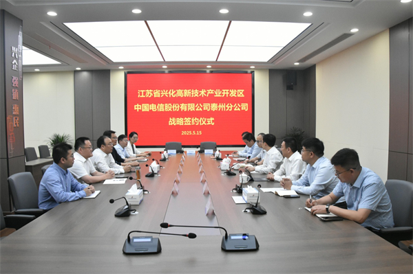 泰州兴化高新区与电信泰州分公司合力打造“智改数转”新平台_fororder_11