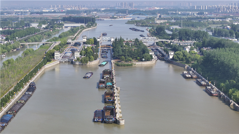 江苏淮安：大运河百里画廊展新姿_fororder_20250519_090840_000