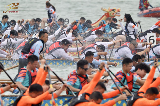 龙腾跃山海 舟载时代梦 2025第十五届金鸡湖端午龙舟赛开赛_fororder_图片8