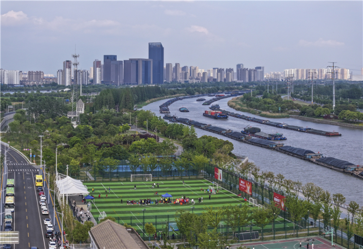 江苏淮安：大运河百里画廊展新姿_fororder_20250519_090840_004