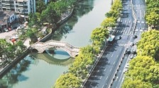 无锡：千年大运河蜿蜒成翡翠之环