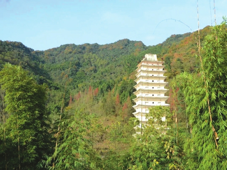 风格独具的彭州古塔