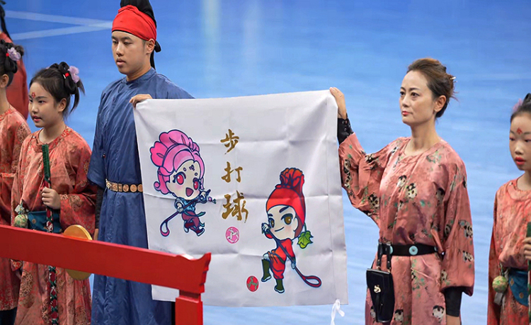 金堂非遗步打球闪耀成都世运会_fororder_展演现场-供图-金堂县委宣传部1