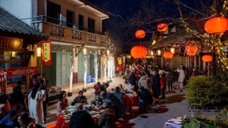 眉山东坡太和老镇“怀旧时光长街宴”落幕​