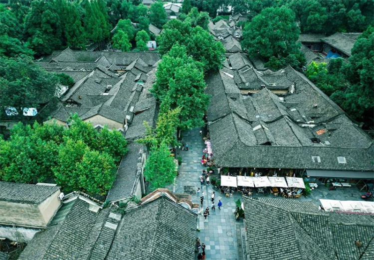 图片默认标题_fororder_安仁古镇景区俯瞰图-供图-大邑县委宣传部