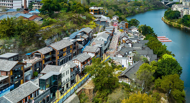 多项主题活动迎“双节” 第四届自贡国际恐龙文化旅游节即将开启_fororder_自流井老街（摄影-廖志全）