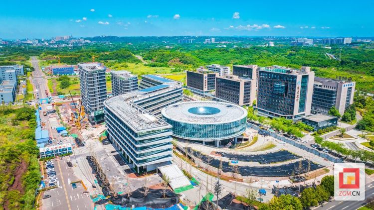 自贡高新区南岸之芯建设提速 二期总体已完成约80%