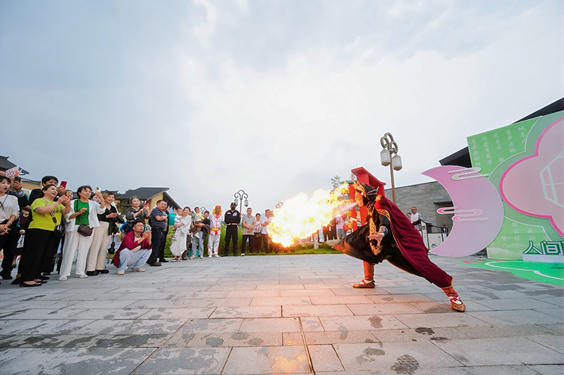 德阳中江：非遗与乡村旅游体验周在挂面村启幕_fororder_非遗表演