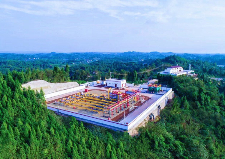 突破200亿方！安岳采气作业区高石梯区块助力天然气产业腾飞_fororder_安岳采气作业区高石梯区块（部分）。受访企业供图