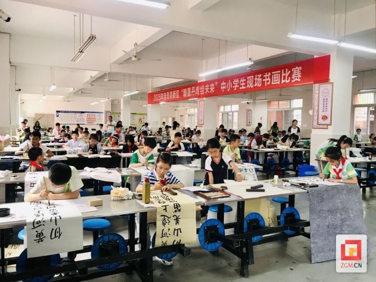 翰墨丹青绘未来 自贡高新区举行中小学生现场书画比赛