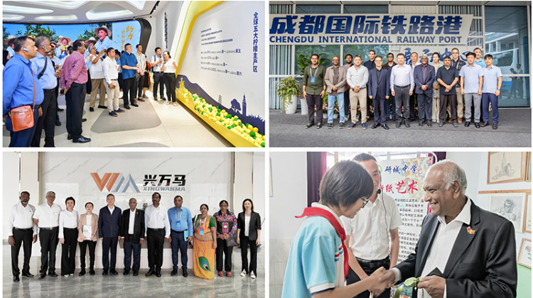 “外企看四川”活动成功举办：积极搭建务实合作桥梁 推动中外企业互利共赢_fororder_3参观考察拼图