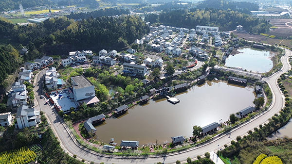 资阳市安岳县文化镇入选第七届全国文明村镇_fororder_隆恩村聚居点。文化镇-供图