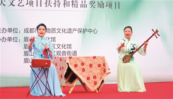 眉山彭山：竹琴展演进基层 “家门口”品味非遗魅力_fororder_图片-1