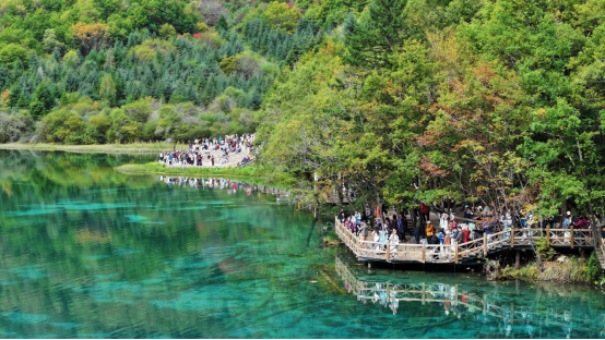 九寨沟：满山彩林如画 美景宛若人间仙境_fororder_未标题-4