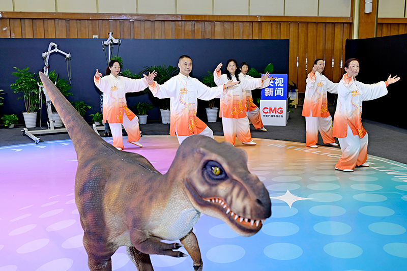 中央广播电视总台“智享未来——保姆机器人大会”成都智慧康养机器人展演在成都启幕