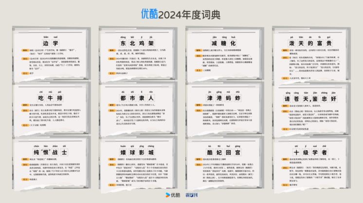 优酷发布2024年度词典，《墨雨云间》《边水往事》成年度热词收割机