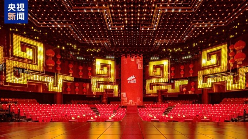 中央广播电视总台《2026年春节联欢晚会》完成第三次彩排