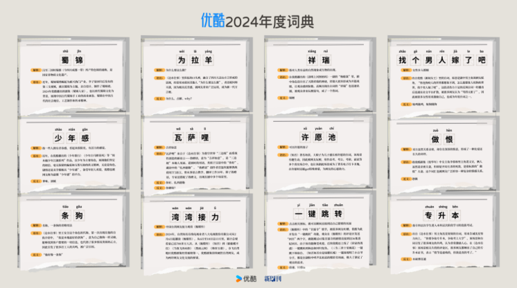 优酷发布2024年度词典，《墨雨云间》《边水往事》成年度热词收割机